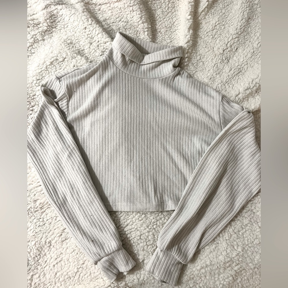 Cropped turtle neck